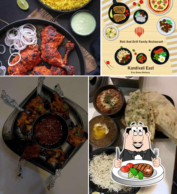 Order meat meals at Roti and Grill Family Restaurant Kandivali East