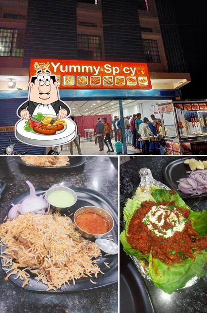 The picture of Yummy & Spicy’s food and exterior