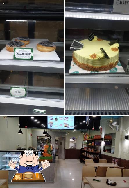 This is the image depicting food and interior at CK's Bakery- Tennur, Trichy