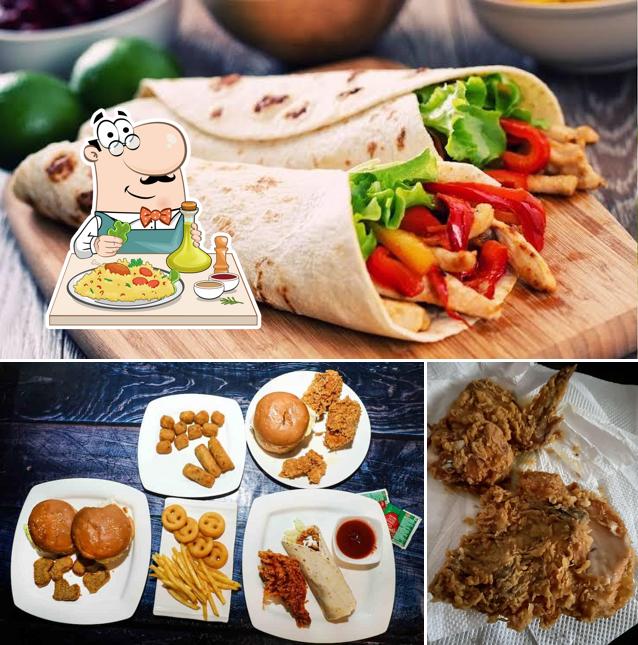 Food at Crispy Roosters
