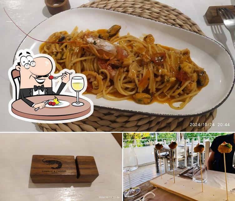 La immagine di cibo e interni da Gamberi&Capperi