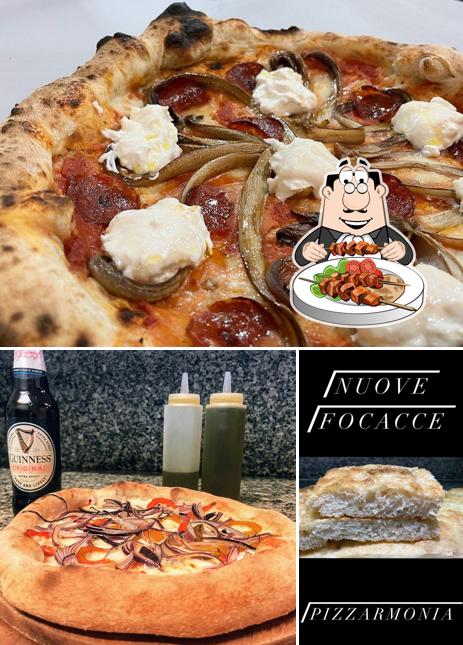Questa è la immagine che raffigura la cibo e birra di pizzArmonia