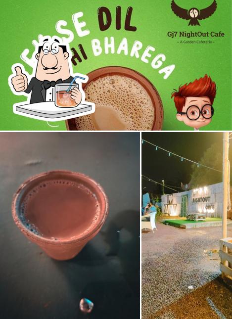 The restaurant's drink and interior