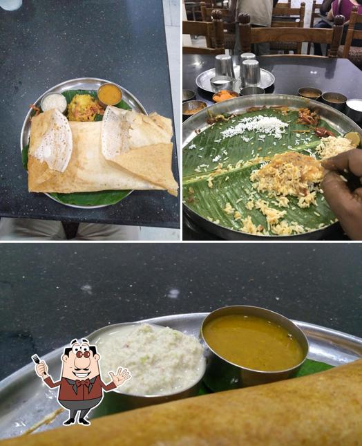 Food at Vijaya Venkateshwara Bhavan