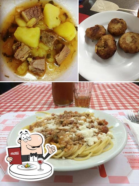 La cibo e esterno del ristorante