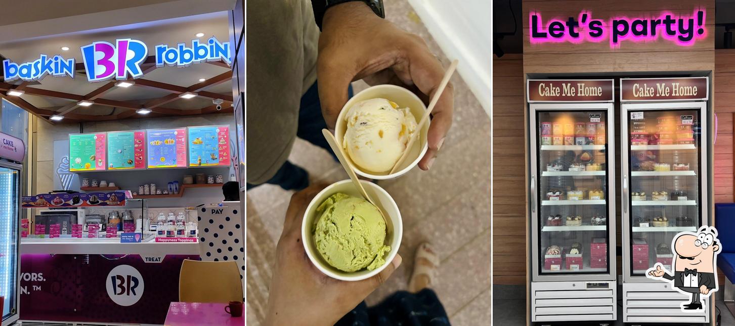 The interior of Baskin Robbins