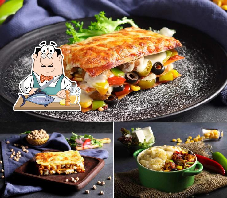 Grilled salmon at Firangi Bake