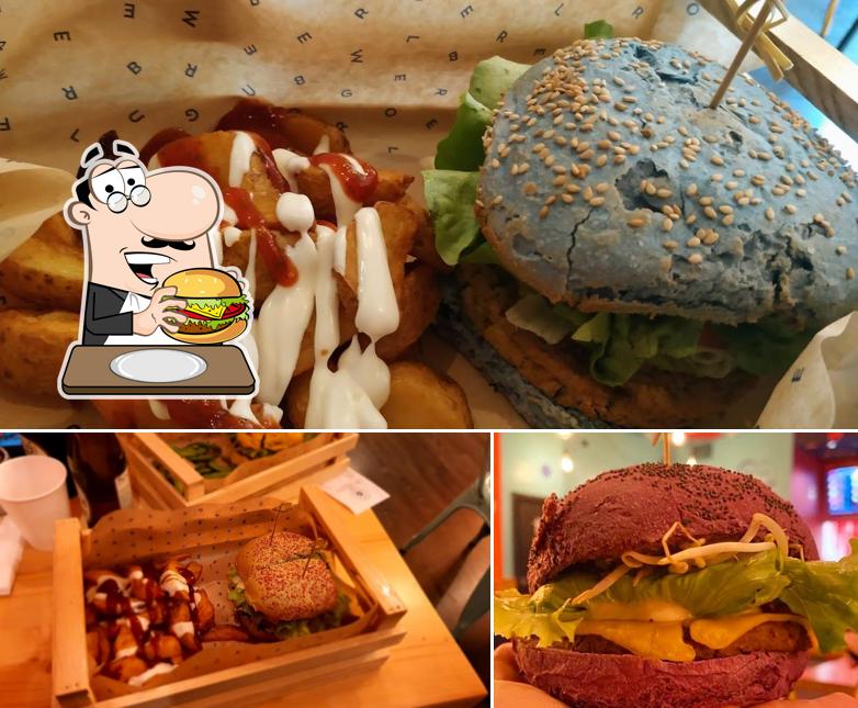 Ordina un hamburger a Flower Burger