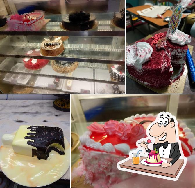 Monginis Cake Shop serves a variety of sweet dishes