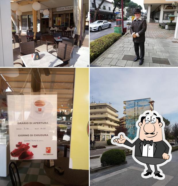 Tra le varie cose da Bar Terry si possono trovare la interni e esterno