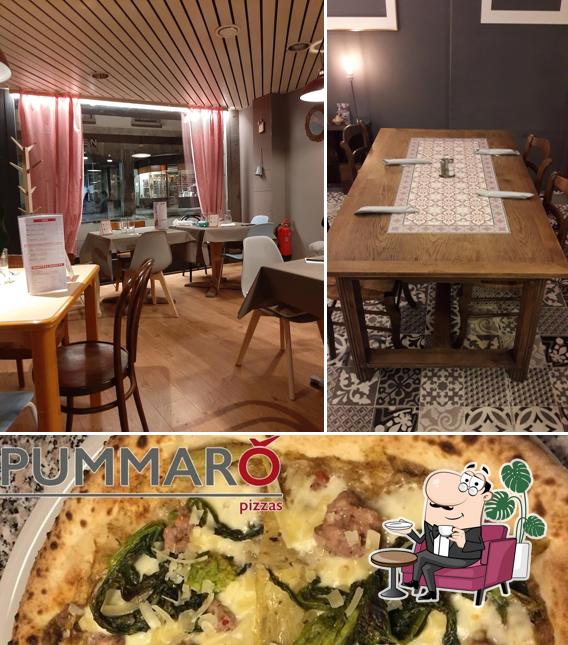 Questa è la foto che mostra la interni e cibo di Pummaró