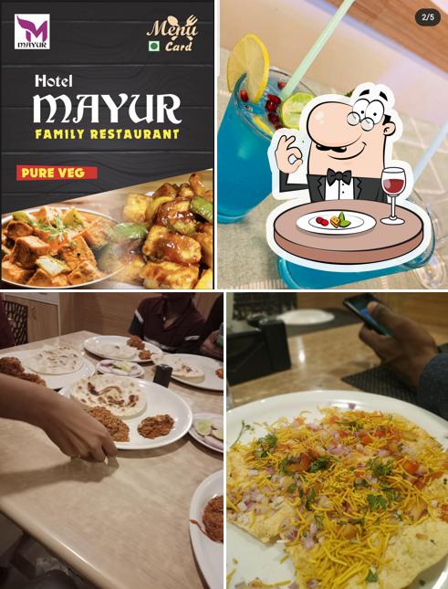 Food at Hotel Mayur Pure Veg
