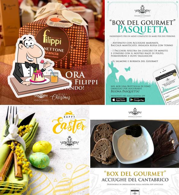 Mirabello Gourmet serve un'ampia selezione di dessert