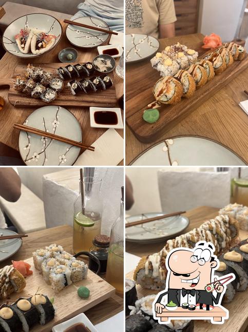 Scegli le varie opzioni di sushi