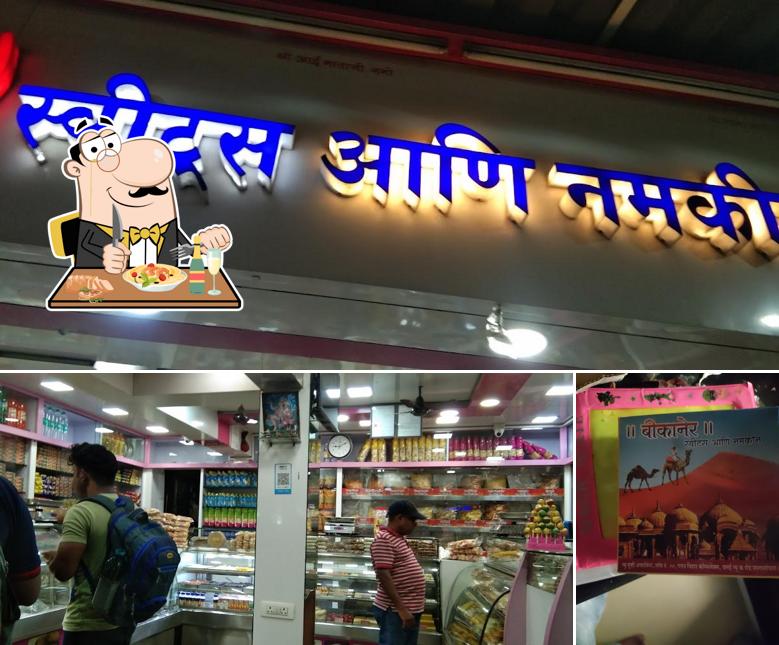 This is the photo displaying food and interior at Bikaner Sweets and Namkeen