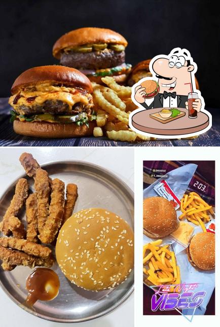 Try out a burger at Burger Paradise