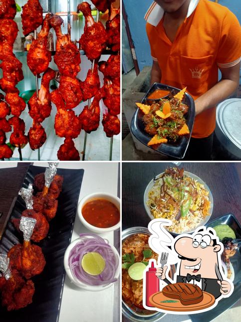 MAHARAJA BIRYANI HOUSE serves meat dishes