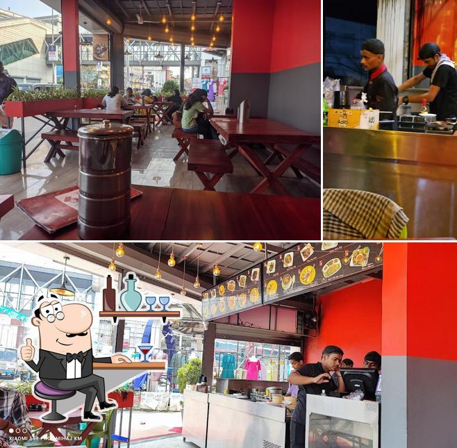 Take a seat at one of the tables at Momo Wang