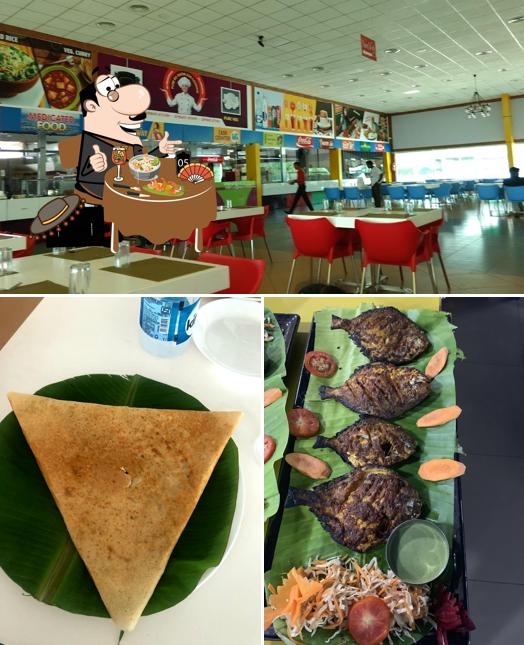The picture of NVR Resort’s food and interior