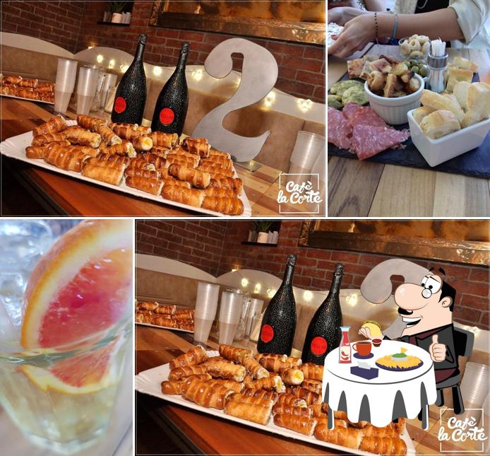 Piatto di formaggi al Cafe' la corte wine bar