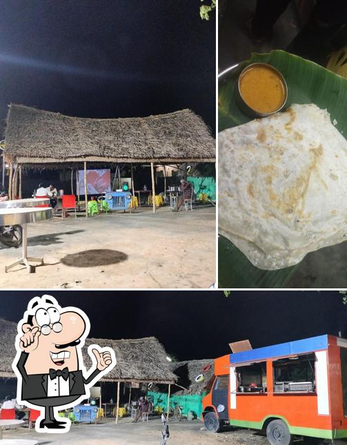 The image of CMC Food Court’s interior and food