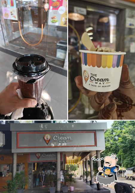 The photo of food and exterior at The Cream Way