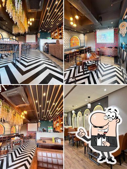 The interior of The Frying Pan Restro Cafe