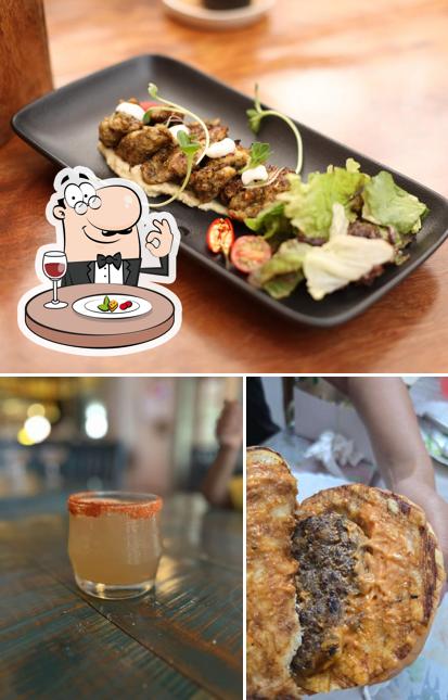Among different things one can find food and interior at Villa 259