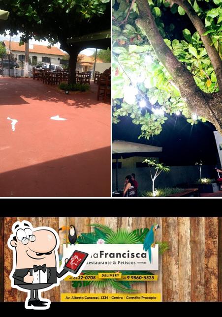 O exterior do Restaurante Dona Francisca
