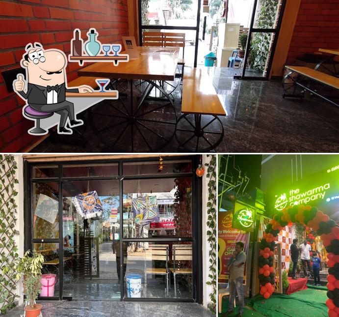 The interior of The Shawarma company