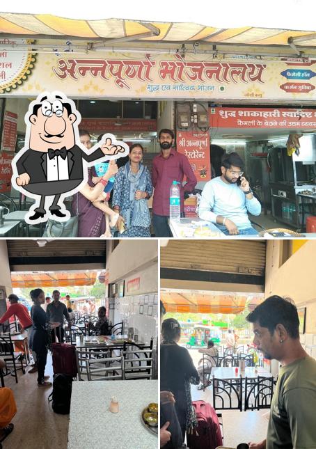 Take a look at the image depicting interior and beverage at Annapurna Bhojanaly