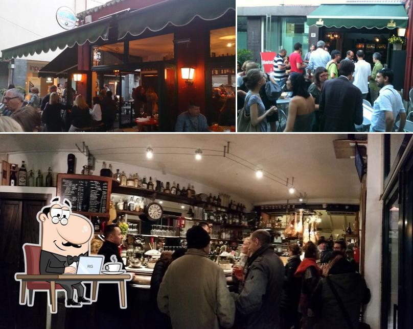 Gli interni di Osteria Da Gino