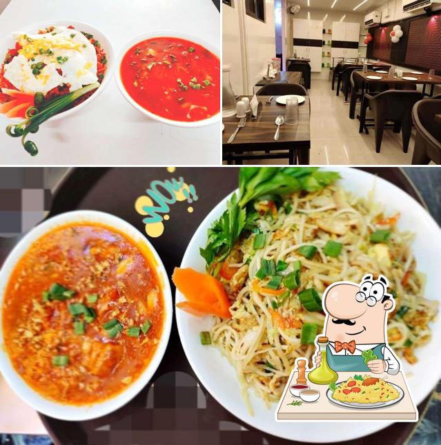 This is the picture showing food and interior at Chinese Express N Cafe
