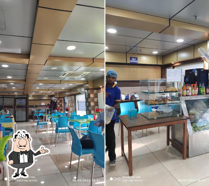 The interior of IRCTC Canteen Bikash Bhawan