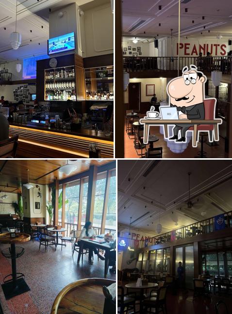 The interior of Peanuts Bar