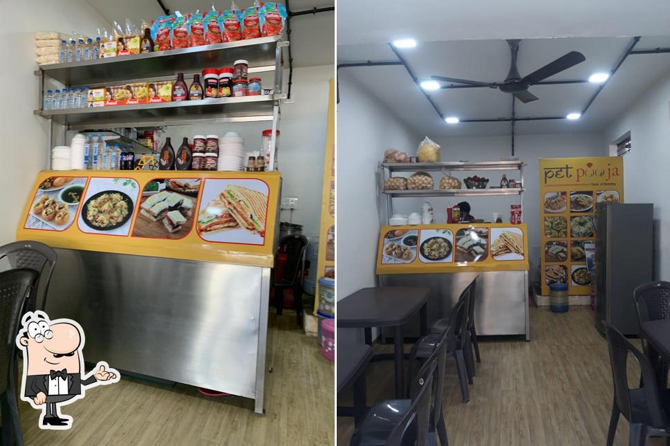The interior of Pet Pooja Taste Of Bombay