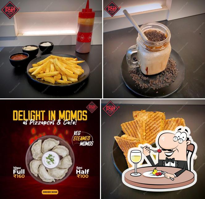 Food at Pizzaport & Cafe