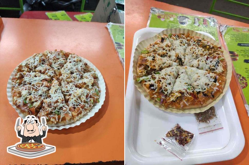 Get pizza at Wah Crispy Bites