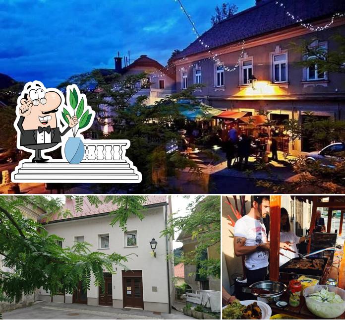 Guarda la immagine che presenta la esterno e cibo di Terasa Bar Kranj