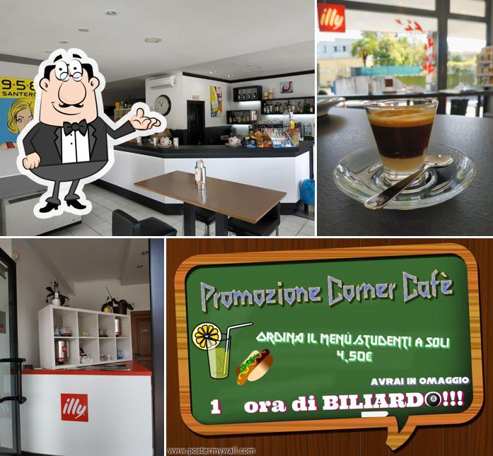 Gli interni di Corner Cafè