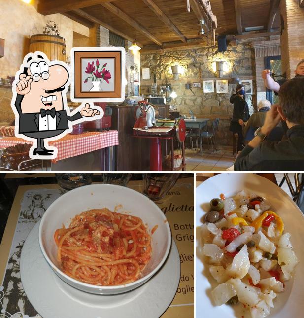 Gli interni di Osteria Romana La Foglietta