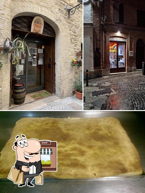 Tra le diverse cose da Pizzeria Il Grottino Di Melacotte Luca & C. Snc si possono trovare la esterno e interni