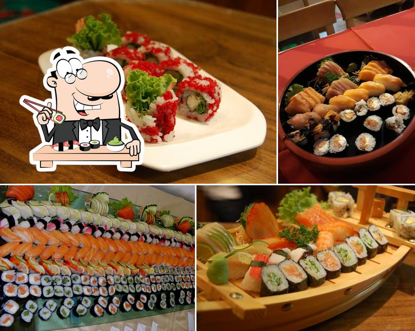 Experimente diferentes opções de sushi