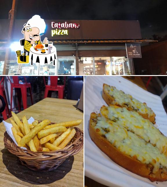 This is the image showing food and exterior at Eataliano pizza