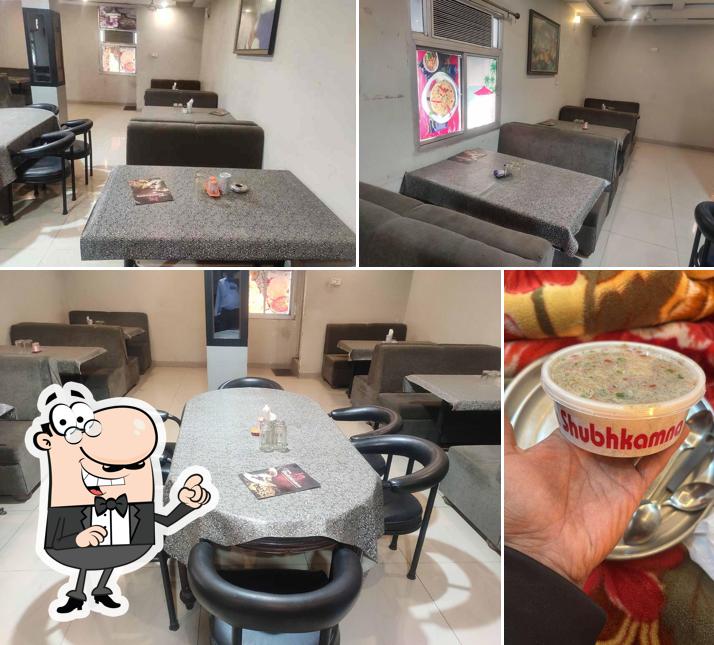 Among various things one can find interior and food at Hotel Shubhkamna