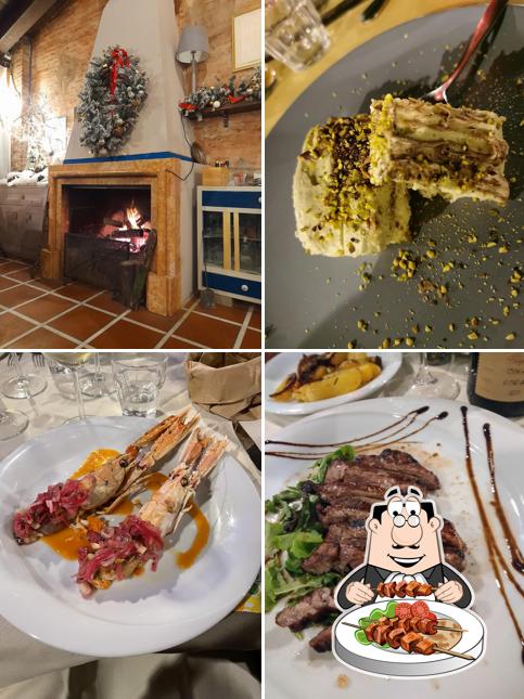 Cibo al Ristorante Alle Aie sul Lago