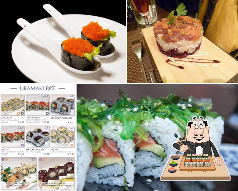 Prenditi le varie opzioni di sushi