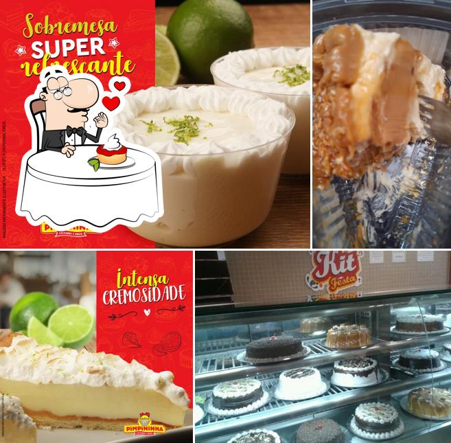 Pimpininha Salgados e Doces provê uma variedade de sobremesas