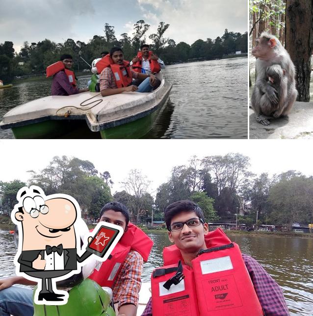 You can get some fresh air outside Kodai Boat Club Canteen