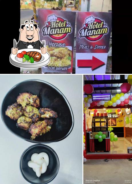 Get meat meals at Hotel Manu Sri